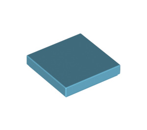 LEGO Medium azuurblauw Tegel 2 x 2 met groef (3068 / 88409)