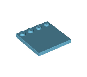 LEGO Medium Azure Tile 4 x 4 with Studs on Edge (6179)