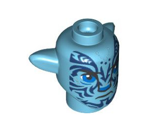 LEGO Medium Azure Tonowari Minifigure Head with Ears (101711)