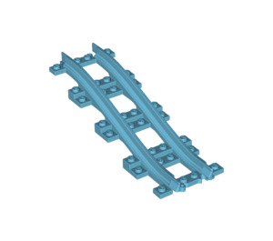 LEGO Medium azuurblauw Trein Track Helling (25086)