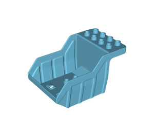 LEGO Medium Azure Truck Box 5 x 8 x 3 1/2,bottom with B Con. (65836)