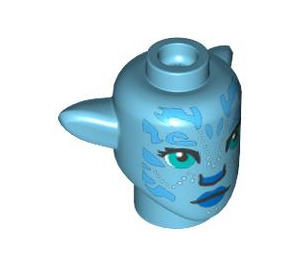 LEGO Medium Azure Tsireya Minifigure Head with Ears (101705)