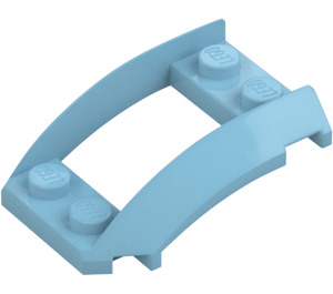 LEGO Medium Azure Kile 4 x 3 buet med 2 x 2 Skåret ud (47755)