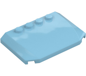 LEGO Medium Azure Wedge 4 x 6 Curved (52031)