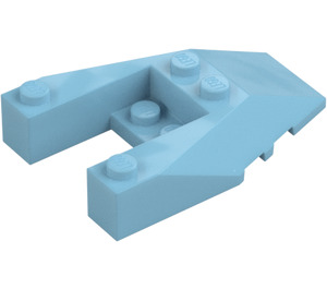 LEGO Medium Azure Wedge 6 x 4 Cutout with Stud Notches (6153)