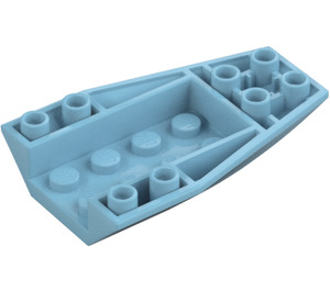 LEGO Medium Azure Wedge 6 x 4 Triple Curved Inverted (43713)