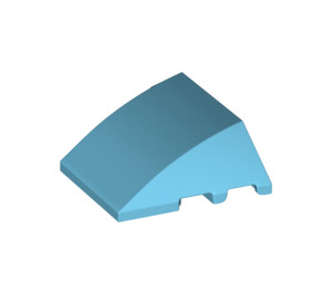 LEGO Medium azuurblauw Wig Gebogen 3 x 4 Drievoudig (64225)