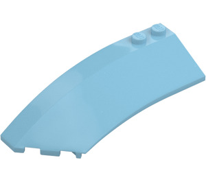 LEGO Medium Azure Wedge Curved 3 x 8 x 2 Left (41750 / 42020)