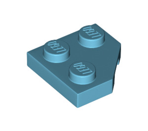 LEGO Mittleres Azure Keil Platte 2 x 2 Cut Ecke (26601)