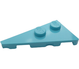 LEGO Medium Azure Kile Plade 2 x 4 Vinge Venstre (65429)