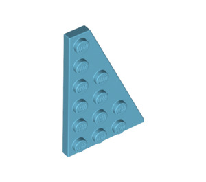LEGO Mittleres Azure Keil Platte 4 x 6 Flügel Recht (48205)