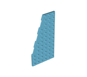 LEGO Medium azuurblauw Wig Plaat 6 x 12 Vleugel Links (3632 / 30355)