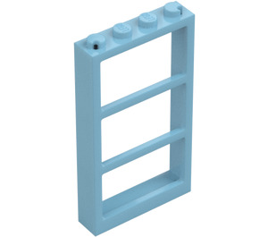 LEGO Medium Azure Fönster 1 x 4 x 6 Karm med Tre Rutor (46523 / 57894)