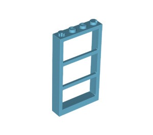 LEGO Azure moyen Fenêtre 1 x 4 x 6 Cadre avec Trois Panes (46523 / 57894)