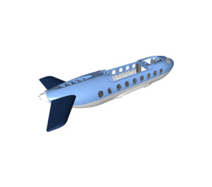 LEGO Medium Blue Airplane 14 x 30 x 5 (52917 / 53308)