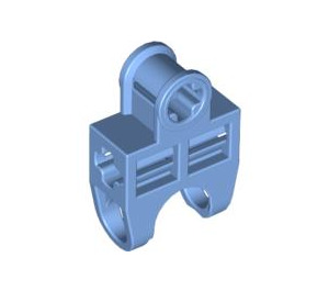 LEGO Medium Blue Ball Connector with Perpendicular Axleholes and Vents and Side Slots (32174)