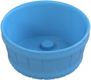 LEGO Medium Blue Barrel 4.5 x 4.5 with Axle Hole (64951)