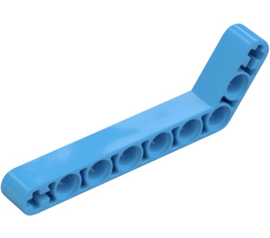 LEGO Medium blauw Balk Krom 53 graden, 3 en 7 Gaten (32271 / 42160)