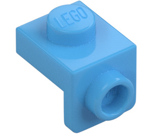 LEGO Bleu Moyen Support 1 x 1 avec 1 x 1 assiette Vers le bas (36841)