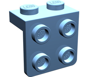 LEGO Bleu moyen Support 1 x 2 avec 2 x 2 (21712 / 44728)