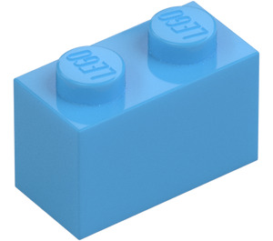 LEGO Medium Blue Brick 1 x 2 with Bottom Tube (3004 / 93792)