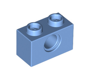 LEGO Mittelblau Backstein 1 x 2 mit Loch (3700)