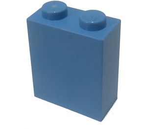LEGO Mittelblau Backstein 1 x 2 x 2 mit Innenachshalter (3245)