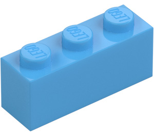 LEGO Medium Blue Brick 1 x 3 (3622 / 45505)