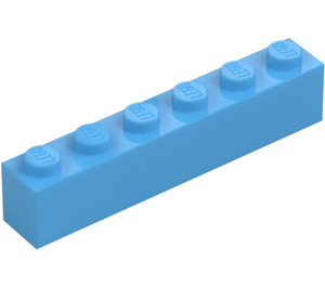 LEGO Medium blå Kloss 1 x 6 (3009 / 30611)