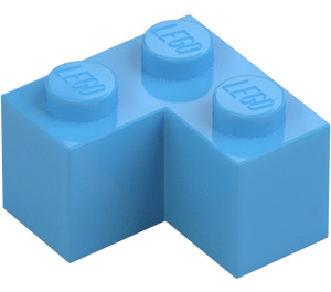 LEGO Mellanblå Kloss 2 x 2 Hörn (2357)