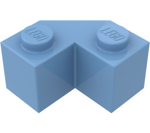 LEGO Medium blauw Steen 2 x 2 Facet (87620)