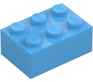 LEGO Mittelblau Stein 2 x 3 (3002)