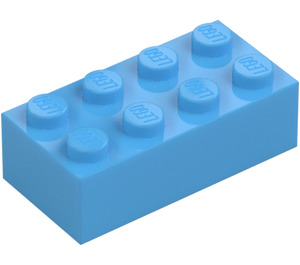 LEGO Medium Blue Brick 2 x 4 (3001 / 72841)