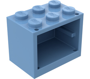 LEGO Medium blauw Kast 2 x 3 x 2 met volle noppen (4532)