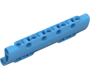 LEGO Medium blauw Gebogen Paneel 11 x 3 met 10 Pin Gaten (11954)