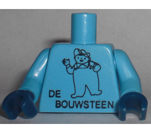 LEGO Medium Blue De Bouwsteen Legoworld Torso (973)