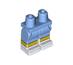 LEGO Średni niebieski Pies Sitter Minifigurka Biodra i nogi (3815 / 61570)