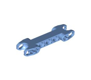 LEGO Medium blauw Dubbele Kogelgewricht Connector met vierkante uiteinden en open asgaten (89651)