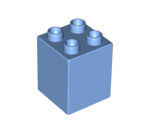 LEGO Mittelblau Duplo Backstein 2 x 2 x 2 (31110)