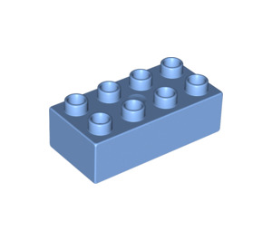 LEGO Mittelblau Duplo Backstein 2 x 4 (3011 / 31459)