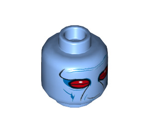 LEGO Medium Blue Duros Alliance Fighter Minifigure Head (Recessed Solid Stud) (3626 / 25442)