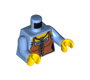 LEGO Medium Blue Female Peasant with corset Torso (973 / 76382)