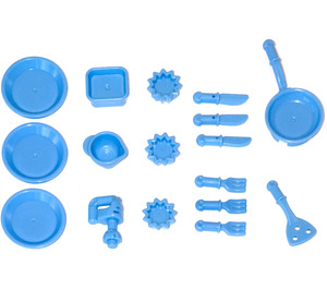 LEGO Medium Blue Friends Kitchen Accessories (902 / 93082)