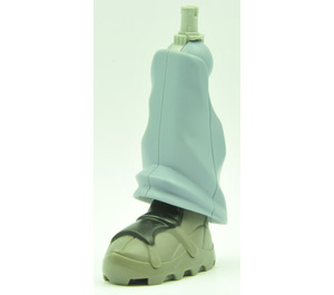 LEGO Medium Blue Galidor Leg and Foot with DkGray Sneaker with Black Top and Gray Pin