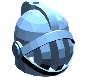 LEGO Medium blauw Helm met Gezicht Rooster (4503 / 15569)