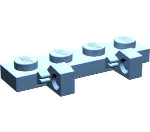 LEGO Medium Blue Hinge Plate 1 x 4 Locking with Two Stubs (44568 / 51483)