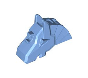 LEGO Medium blauw Paard Battle Helm (Angular) (44557 / 48492)