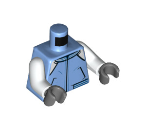 LEGO Medium Blue Jacket with Pockets Torso (973 / 76382)