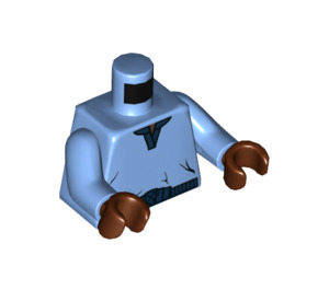 LEGO Bleu moyen Lando Calrissian 20th Anniversary Minifig Torse (973 / 76382)