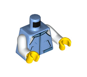 LEGO Mittelblau Mann im Mittelblau Jacke Minifigur Torso (973 / 76382)